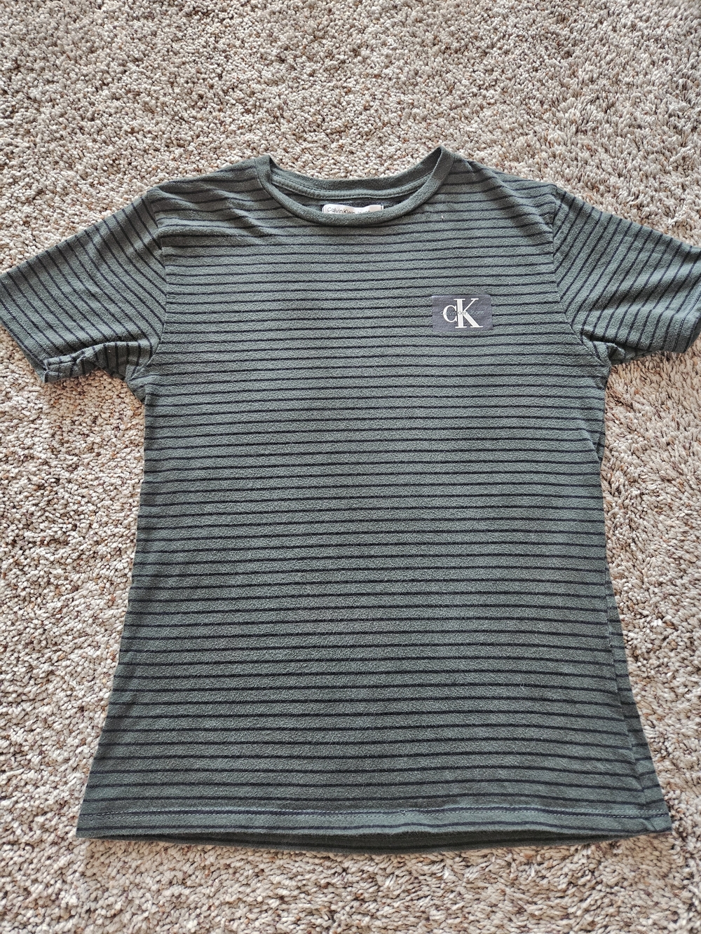 Calvin Klein Olive Green Crew Tee